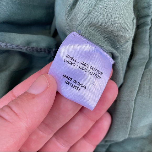 TULAROSA Revolve Kade Pant Green Striped Pleated Wide Leg Trousers Size Small - Picture 12 of 16